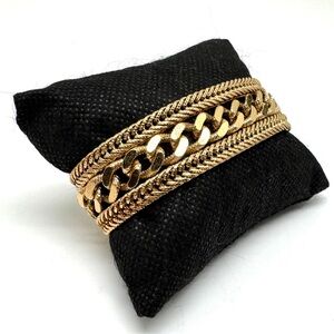 Monet Gold-Tone Chunky Multi-Chain Bracelet